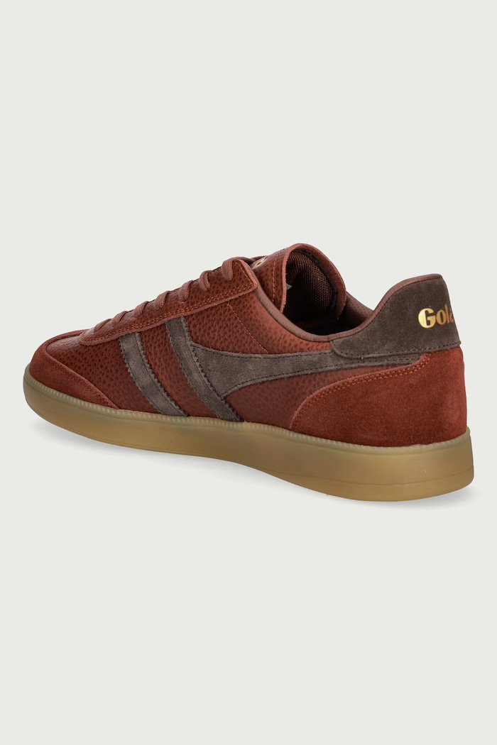 Obuwie Gola Viper Serra Trainer sneakersy męskie skórzane CMB942TT brązowy