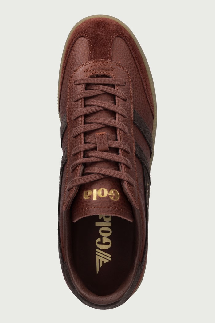 Viper Serra Trainer sneakersy męskie skórzane Gola CMB942TT brązowy