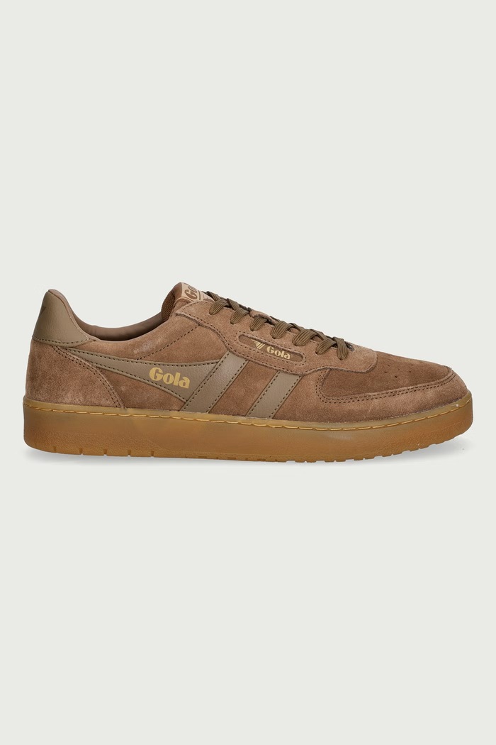 Gola Hawk Suede '86 Trainer sneakersy męskie skórzane CMB571CF brązowy ZW26