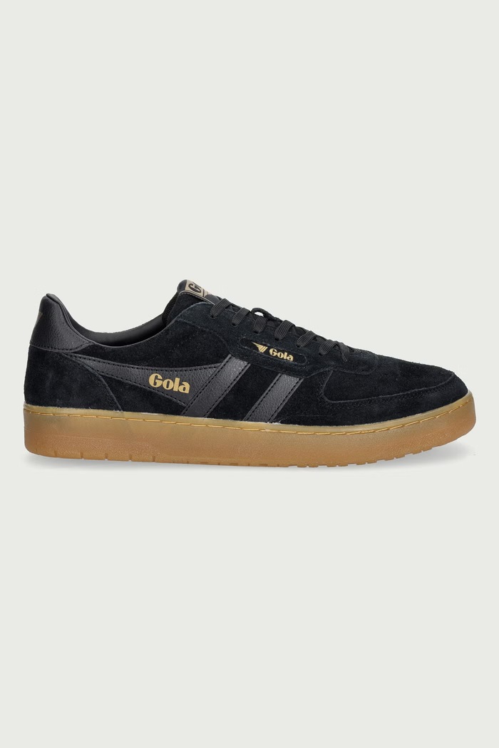 Gola Hawk Suede '86 Trainer sneakersy męskie skórzane CMB571BB czarny ZW26