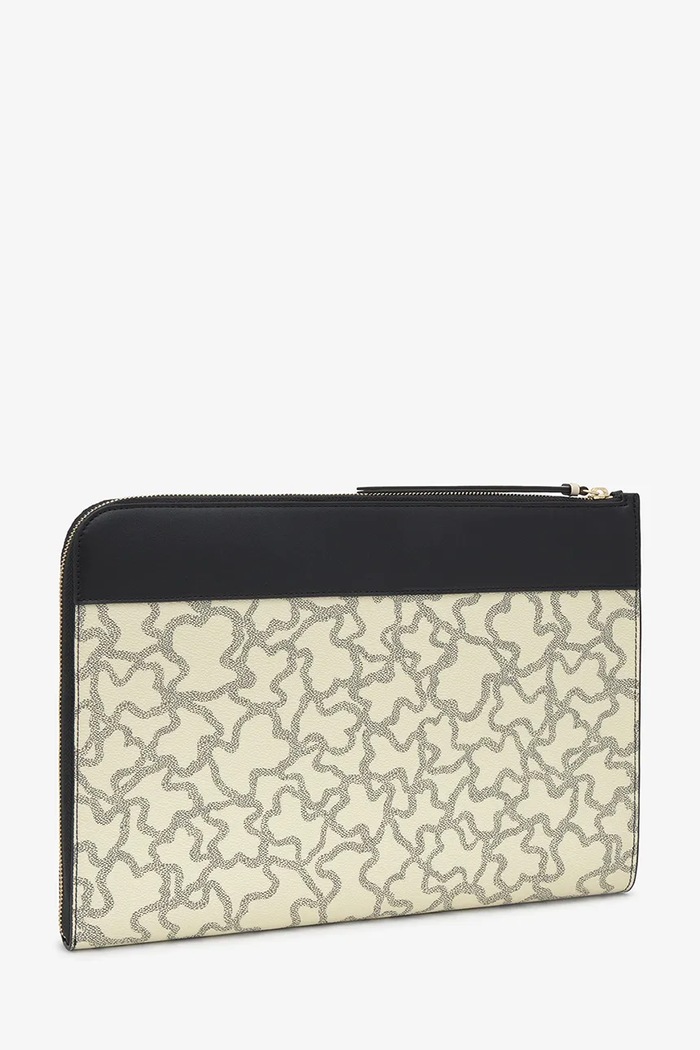 Tous pokrowiec na laptopa damski z imitacji skóry 2002443551 czarny ZW26