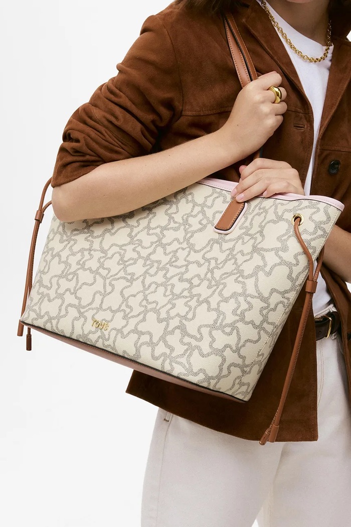 Torebka shopper damska Tous 2002462402 beżowy