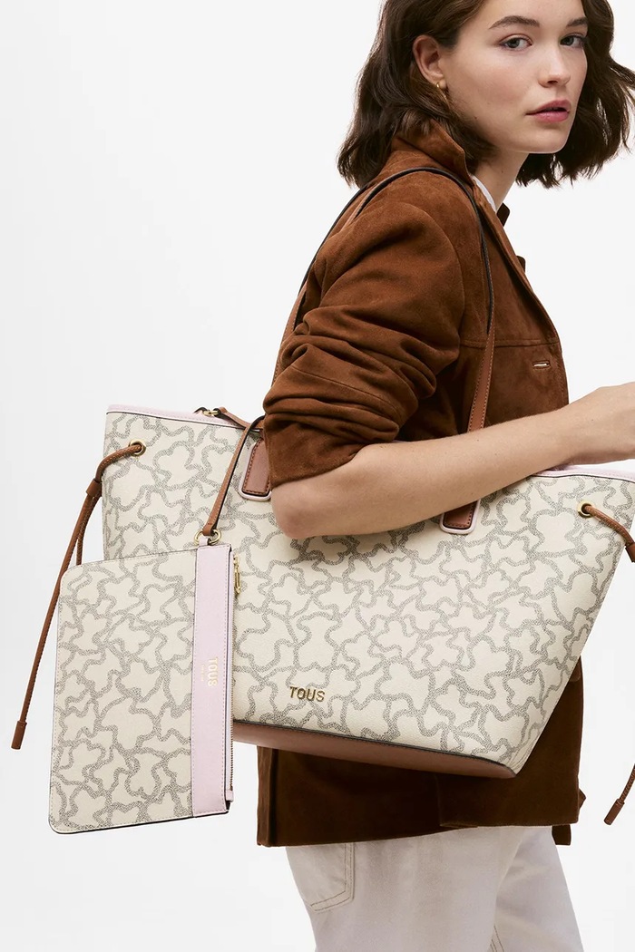 Torebka shopper damska Tous beżowy 2002462402