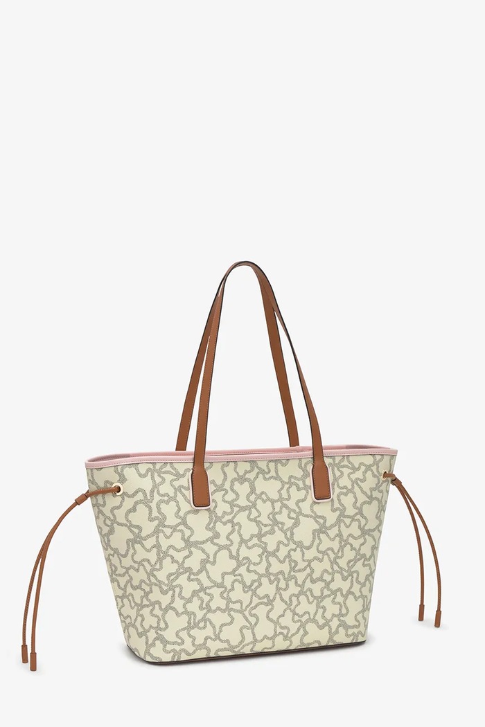 Tous Torebka shopper damska 2002462402 beżowy ZW26