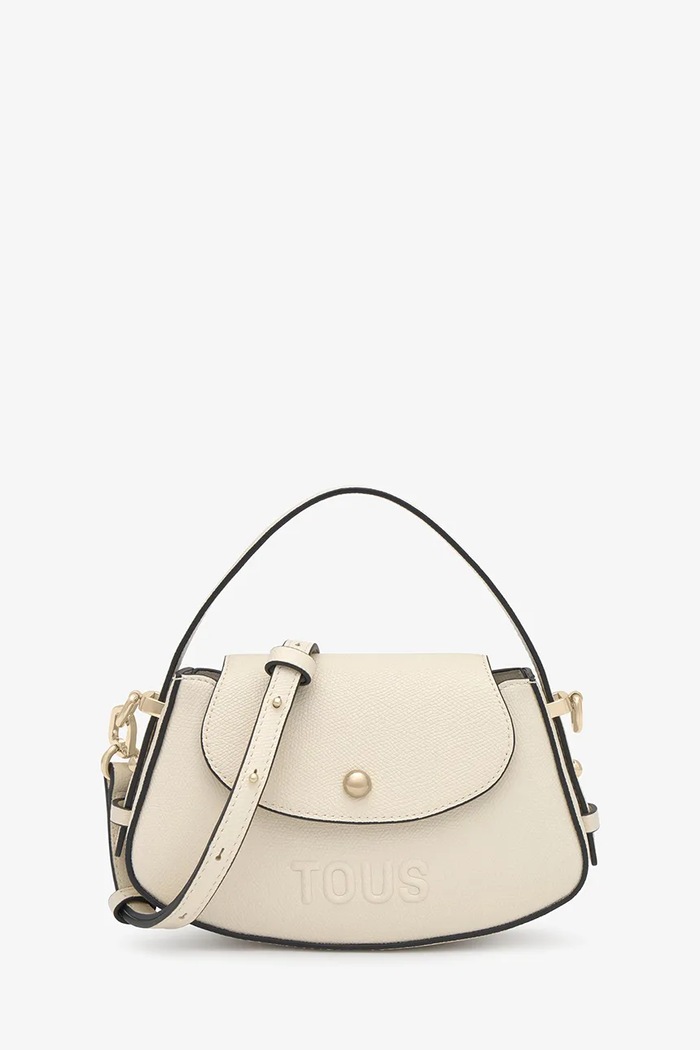 Tous Torebka crossbody damska z imitacji skóry beżowy 2002458903