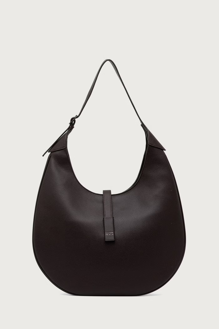 Silvian Heach Torebka shopper damska z imitacji skóry VORKEN brązowy RCA26031BO