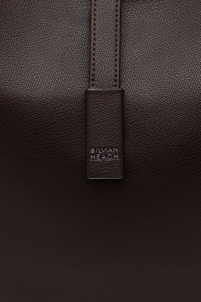 Torebka shopper damska z imitacji skóry VORKEN Silvian Heach RCA26031BO brązowy