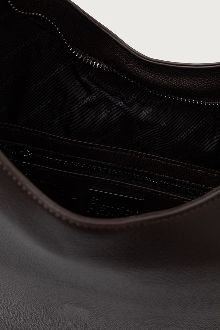 Torebka shopper damska z imitacji skóry VORKEN Silvian Heach brązowy RCA26031BO