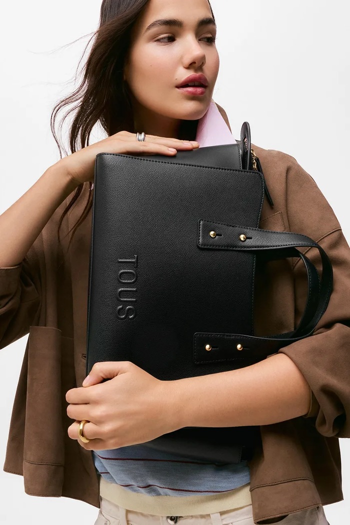 Tous torebka crossbody damska z imitacji skóry 2002437851 czarny