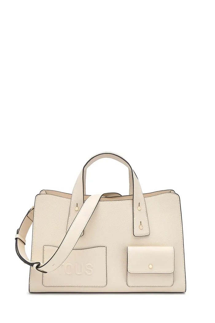 Tous torebka crossbody damska z imitacji skóry 2002437801 beżowy ZW26