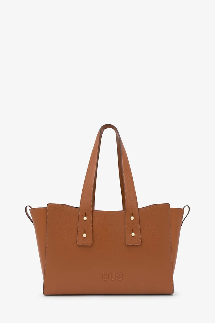 Tous torebka shopper damska z imitacji skóry 2002373545 brązowy ZW26