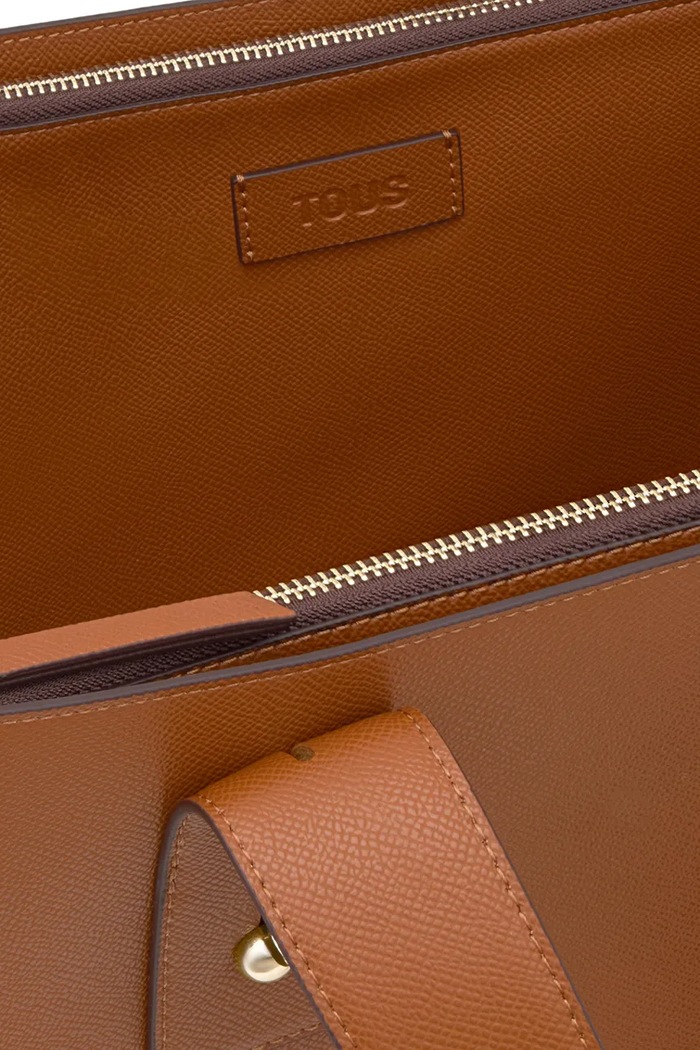 Tous torebka shopper damska z imitacji skóry brązowy 2002373545