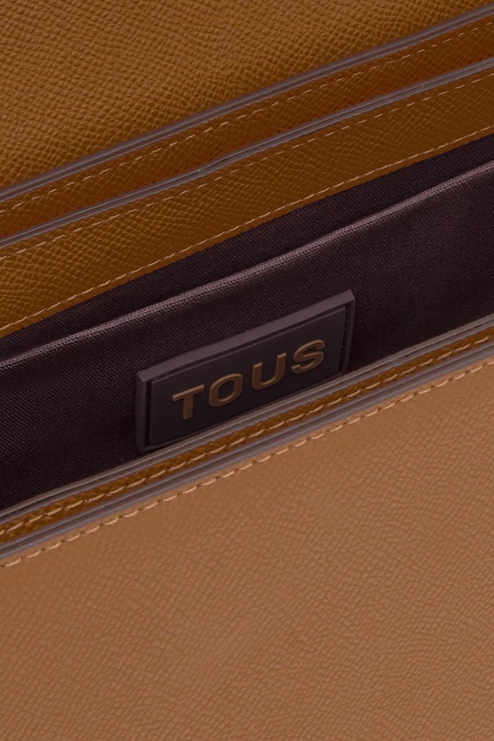 Akcesoria Tous torebka crossbody damska z imitacji skóry 2002106546 brązowy