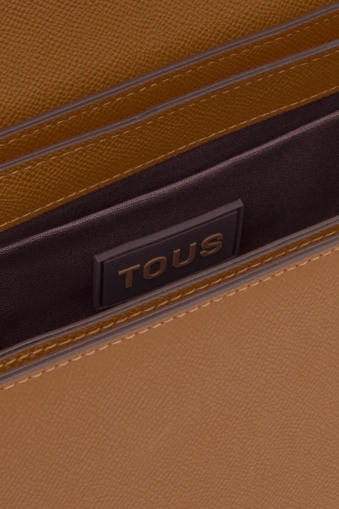Akcesoria Tous torebka crossbody damska z imitacji skóry 2002106546 brązowy