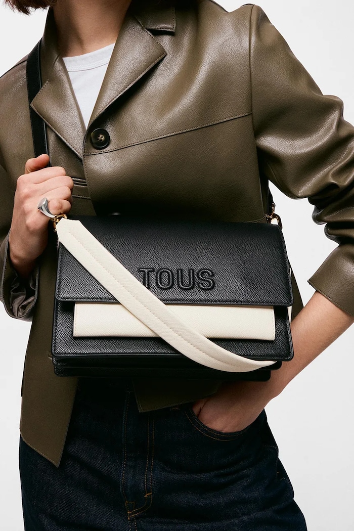 Tous torebka crossbody damska z imitacji skóry 2002358251 czarny