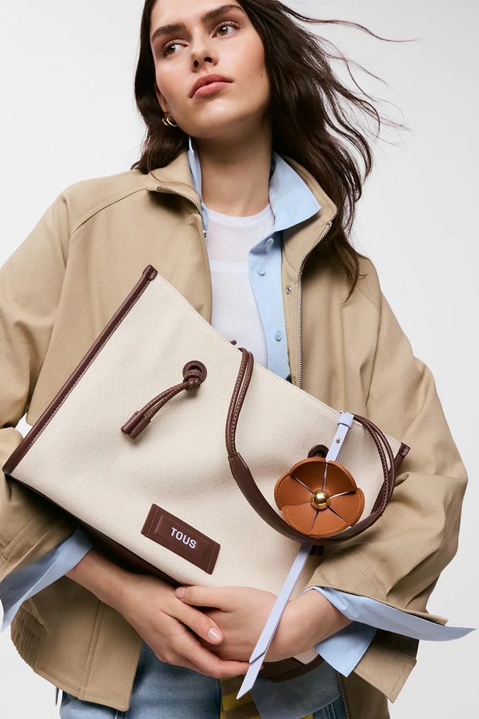 Tous torebka shopper damska 2002439901 beżowy