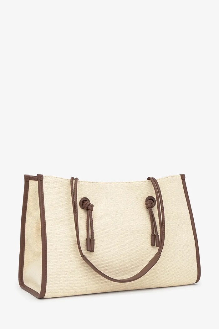 Akcesoria Tous torebka shopper damska 2002439901 beżowy
