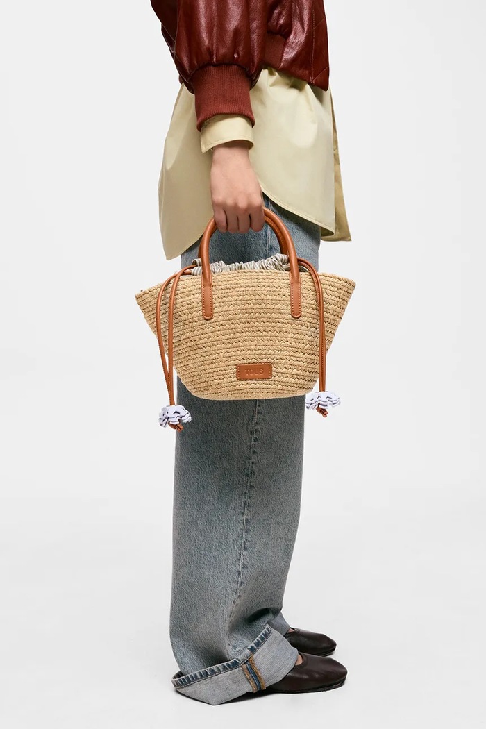 Tous torebka tote damska pleciona 2002439043