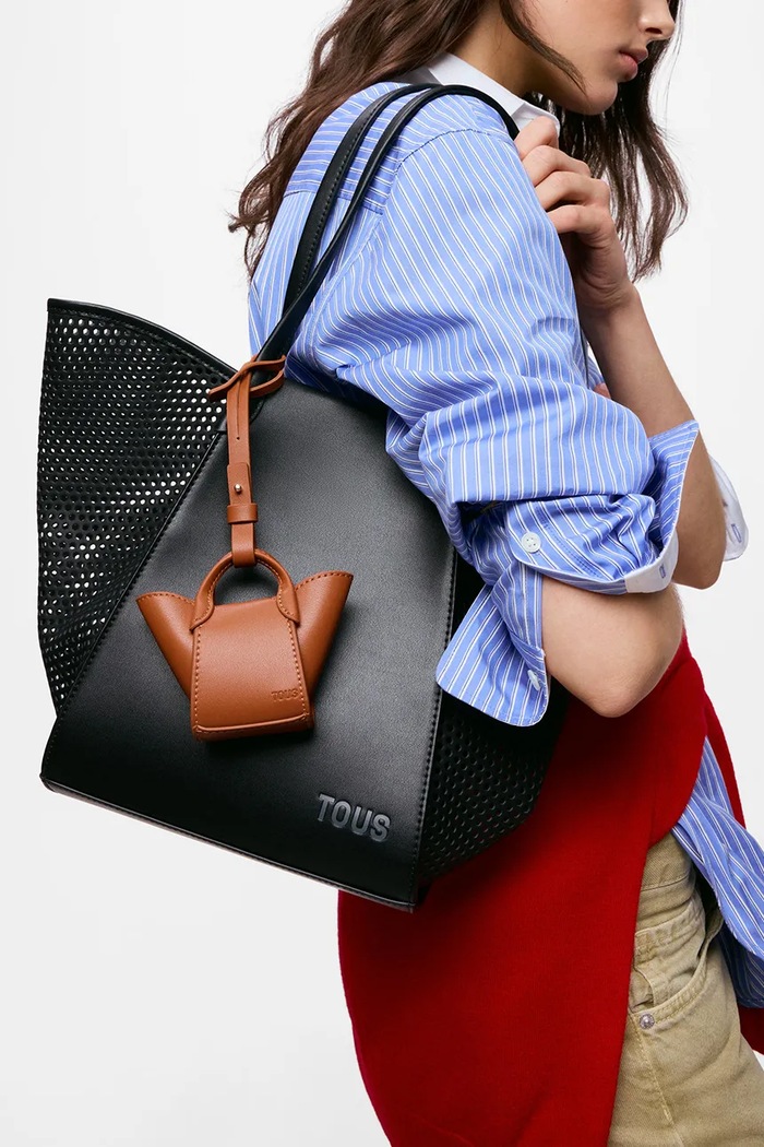 Tous torebka tote damska z imitacji skóry 2002438751 czarny