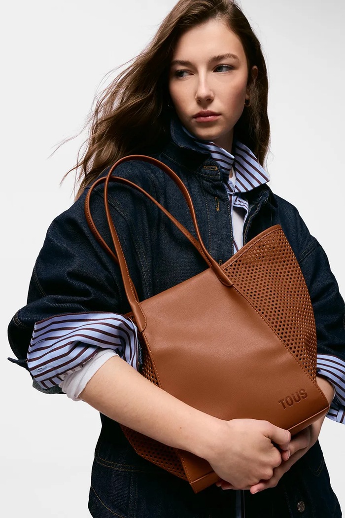 Tous torebka shopper damska 2002438743 brązowy