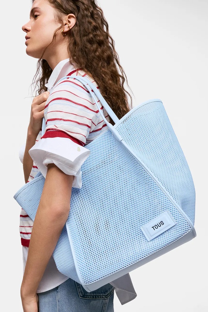 Tous torebka shopper damska niebieski 2002438433