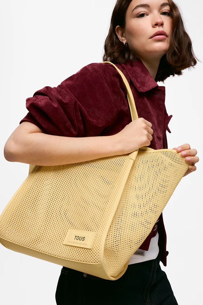 Tous torebka shopper damska żółty 2002438405