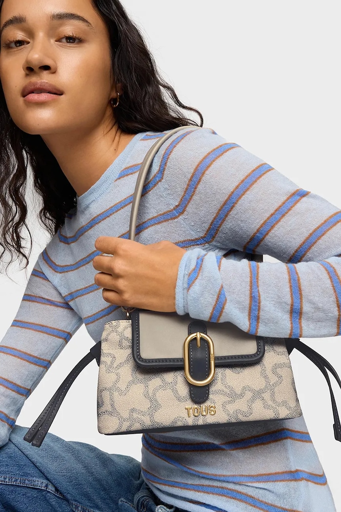 Akcesoria Tous torebka crossbody damska z imitacji skóry 2002379143 szary