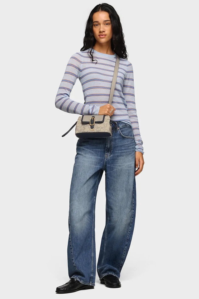 Tous torebka crossbody damska z imitacji skóry szary 2002379143