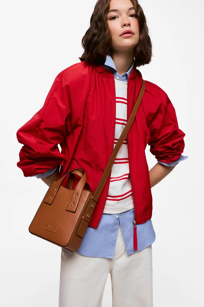 Tous torebka crossbody damska z imitacji skóry brązowy 2002373745