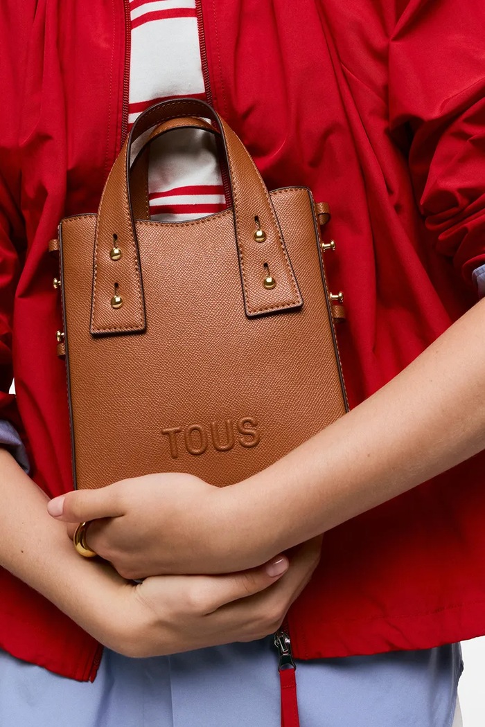 Tous torebka crossbody damska z imitacji skóry 2002373745 brązowy