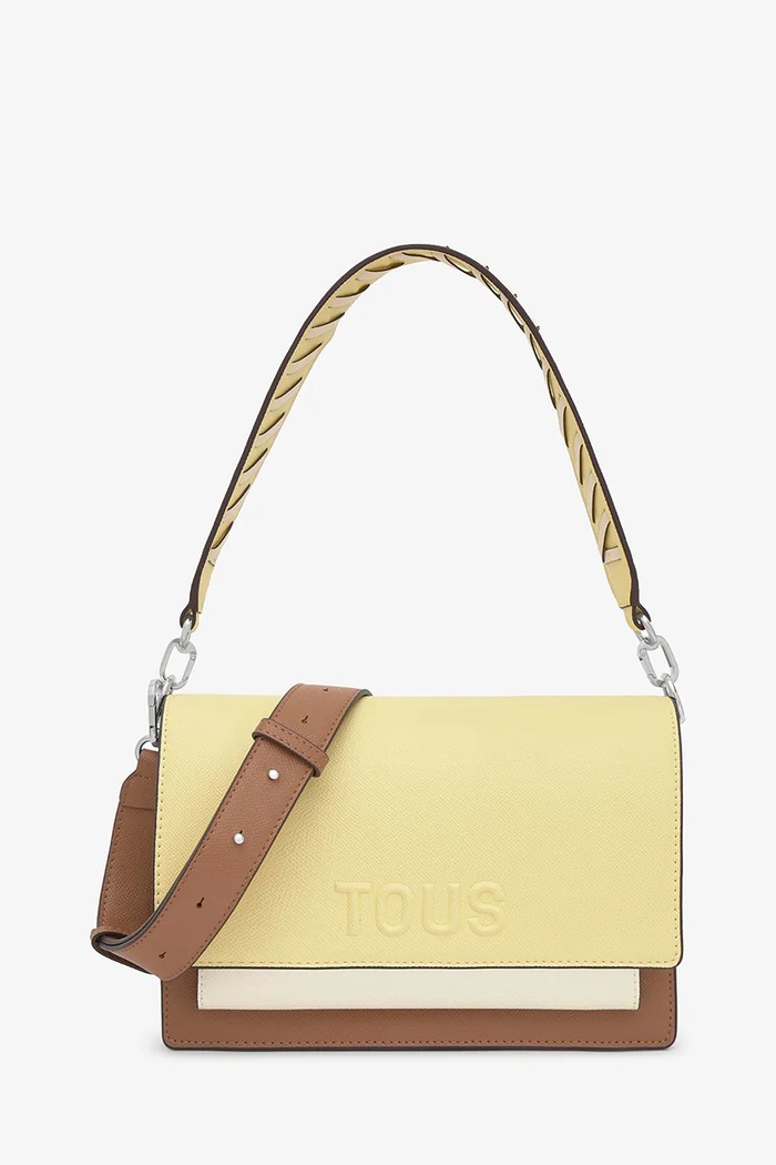 Tous torebka crossbody damska z imitacji skóry żółty 2002358205