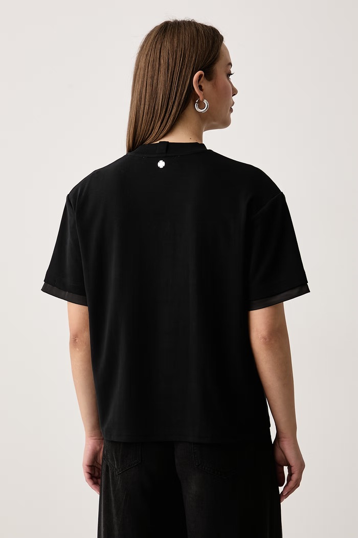 Îmbrăcăminte Silvian Heach Tricou pentru femei cu bumbac JALUAN GPA26120TS negru