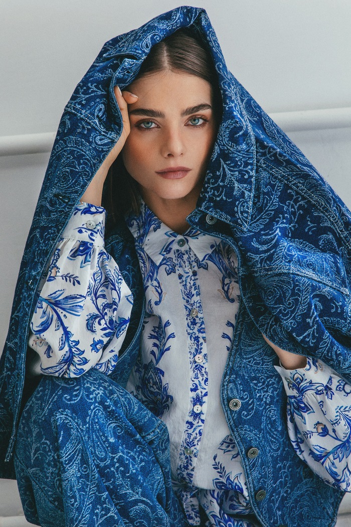 COVERED IN BLUE
