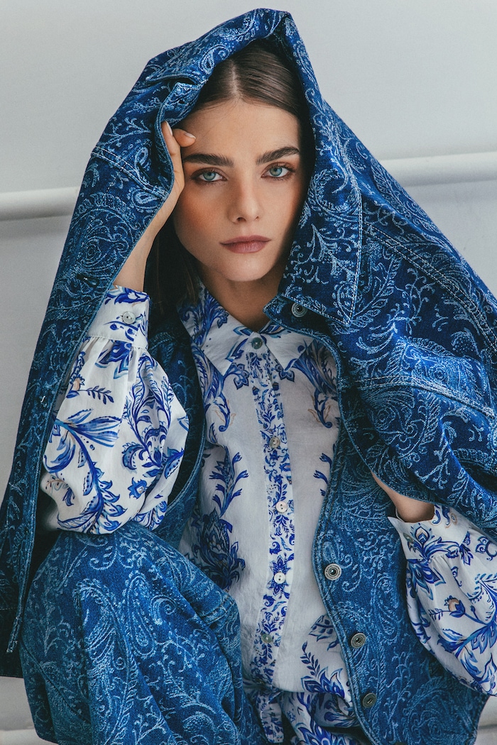COVERED IN BLUE
