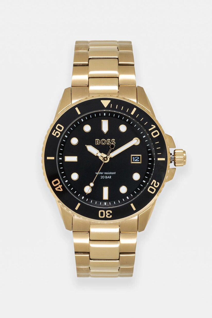 BOSS zegarek męski kolor srebrny | Answear.com