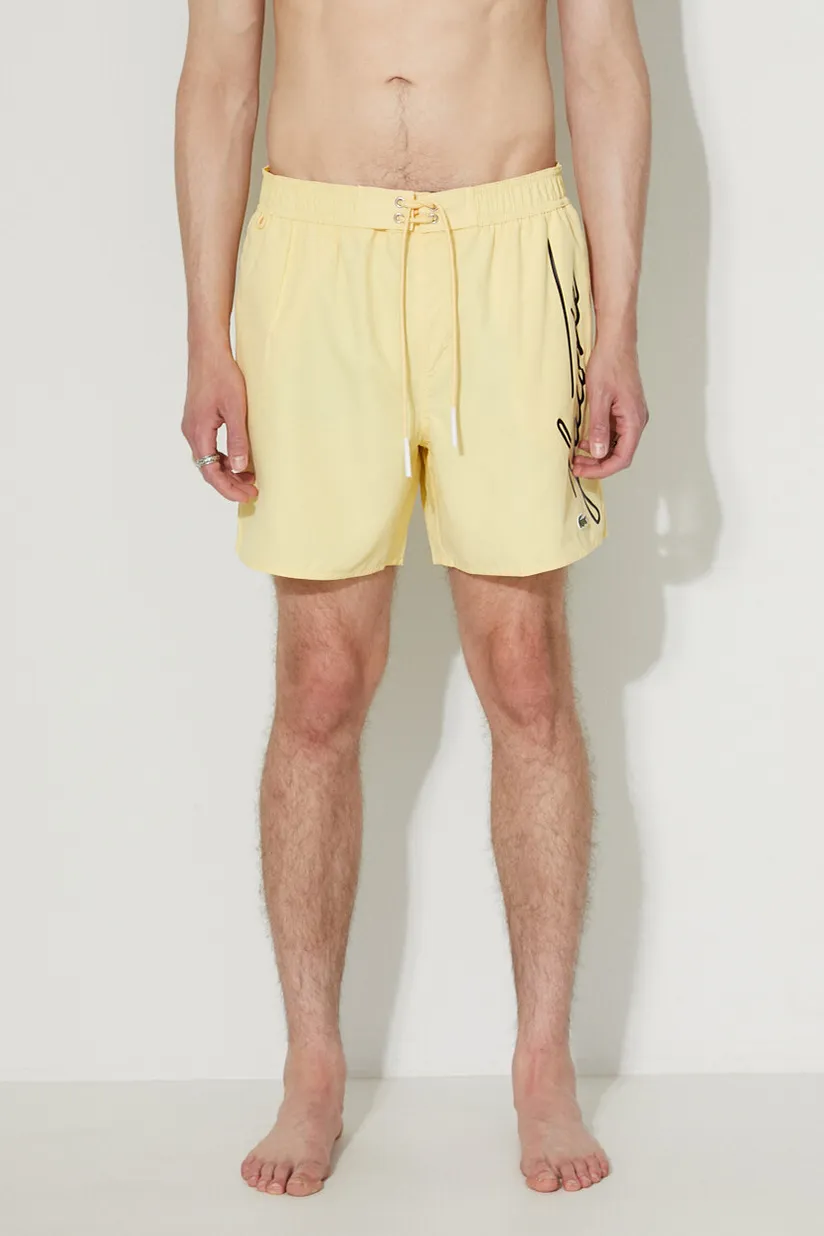 Alpha Industries swim shorts yellow color | buy on PRM | Badeschuhe