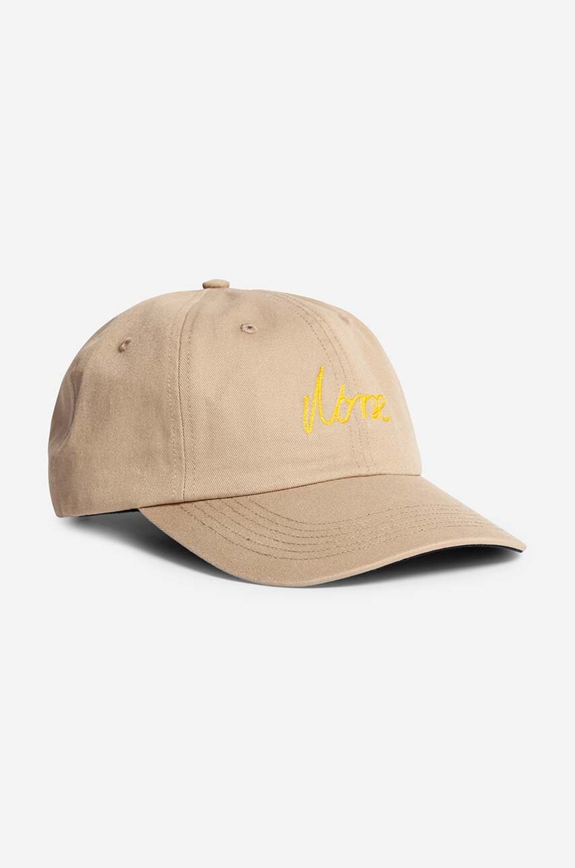 Norse Projects cotton baseball cap Chainstitch beige color at PRM US