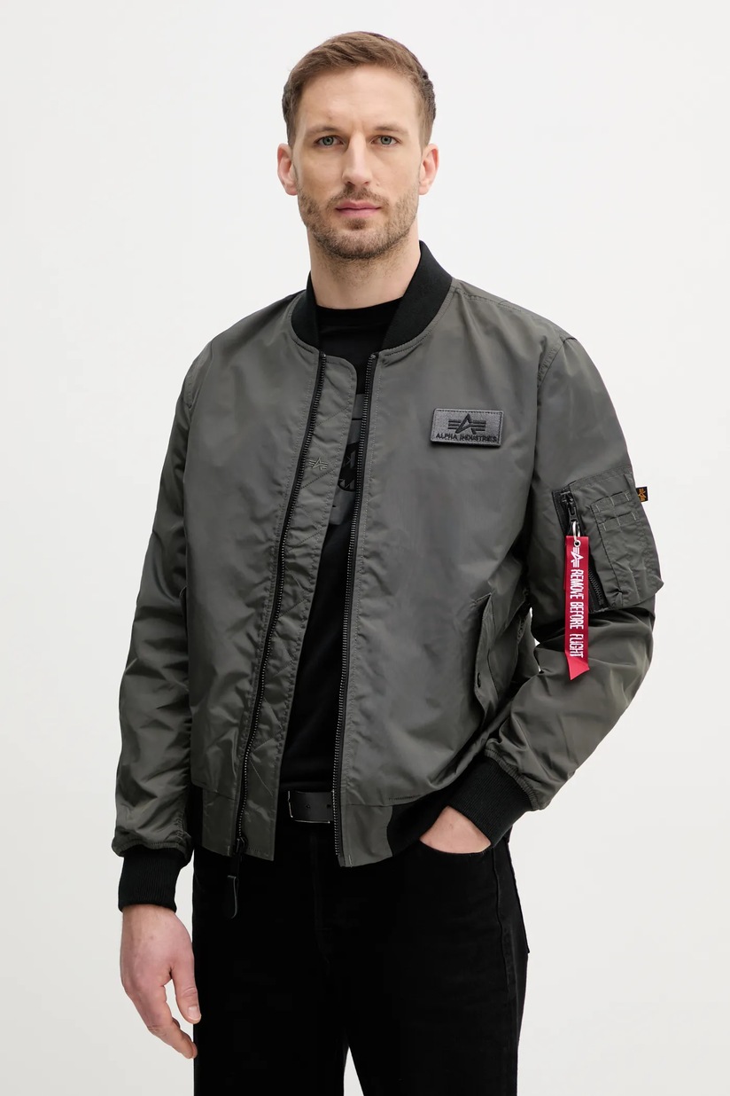 Alpha Industries bomber jacket MA-1 VF 59 menメs gray color at PRM US Alpha Industries bomber jacket MA-1 VF 59 menメs gray color at PRM US