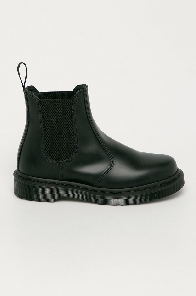 Dr. Martens leather chelsea boots 2976 Quad Fl women's black color