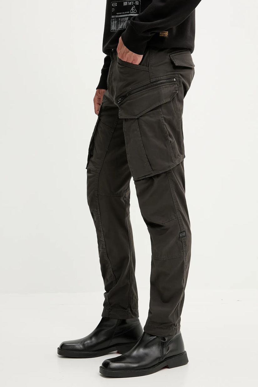 G-Star - Брюки Rovic zip 3d regular tapered мужская цвет чёрный