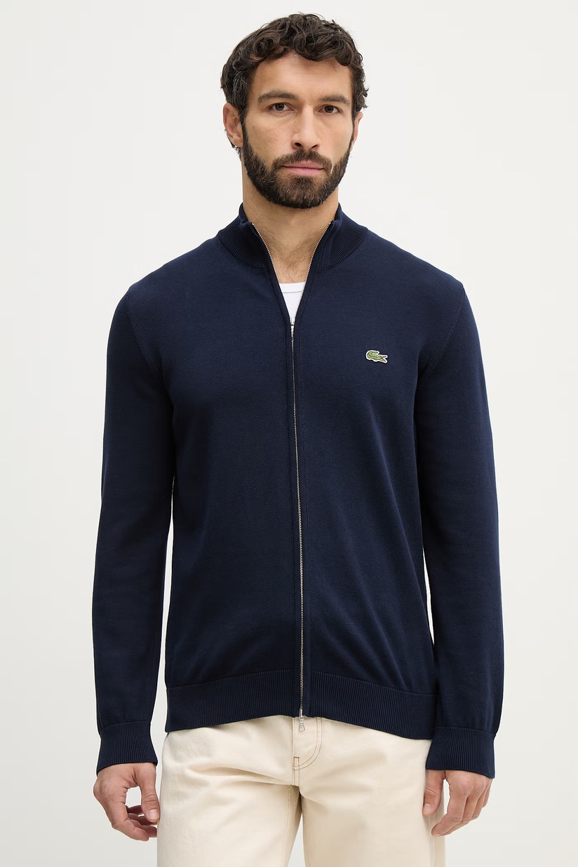 Lacoste cardigan navy blue color AH1957 at PRM US display picture 1