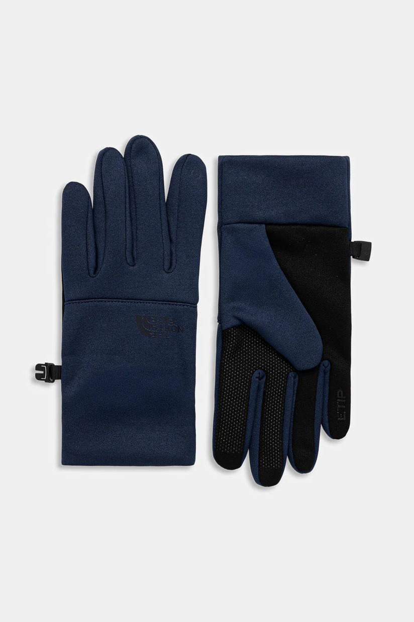 The North Face gloves Etip Recycled men's navy blue color at PRM US