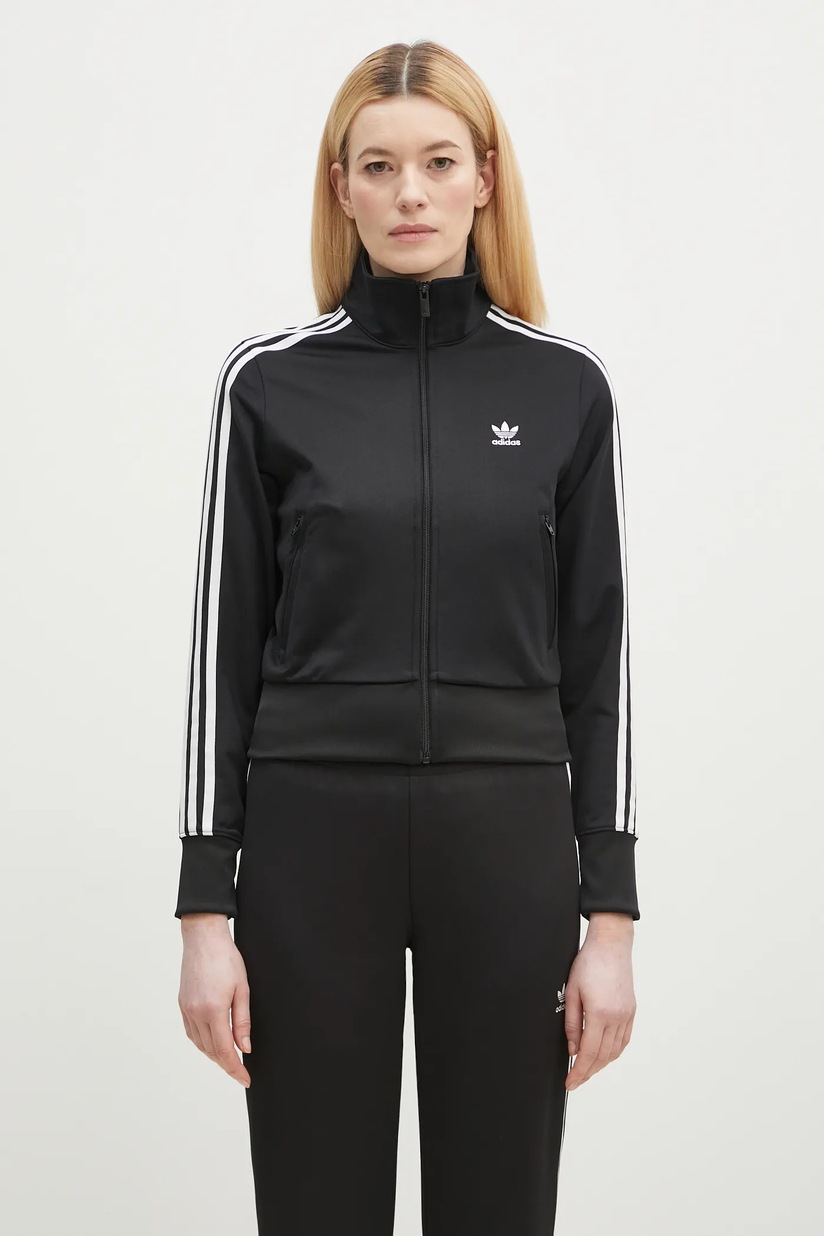 adidas Originals sweatshirt OVERSIZED TT women's black color with