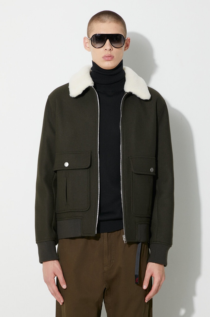 A.P.C. wool jacket green color at PRM US