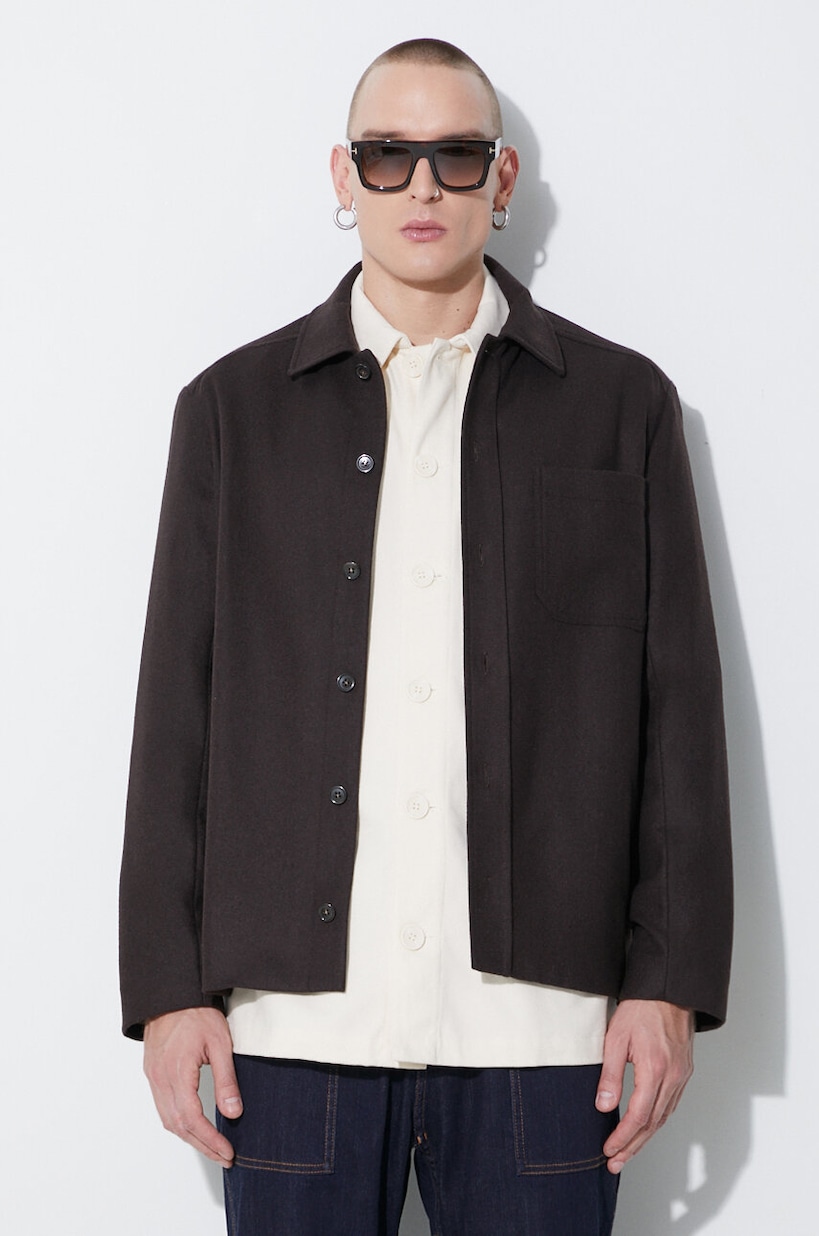 A.P.C. wool jacket brown color at PRM US