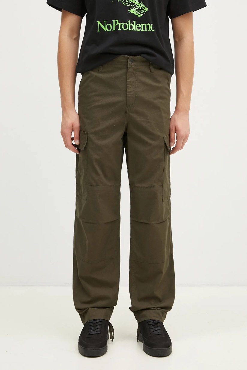 MM6 Maison Margiela cotton trousers green color SH0KA0029.S78548