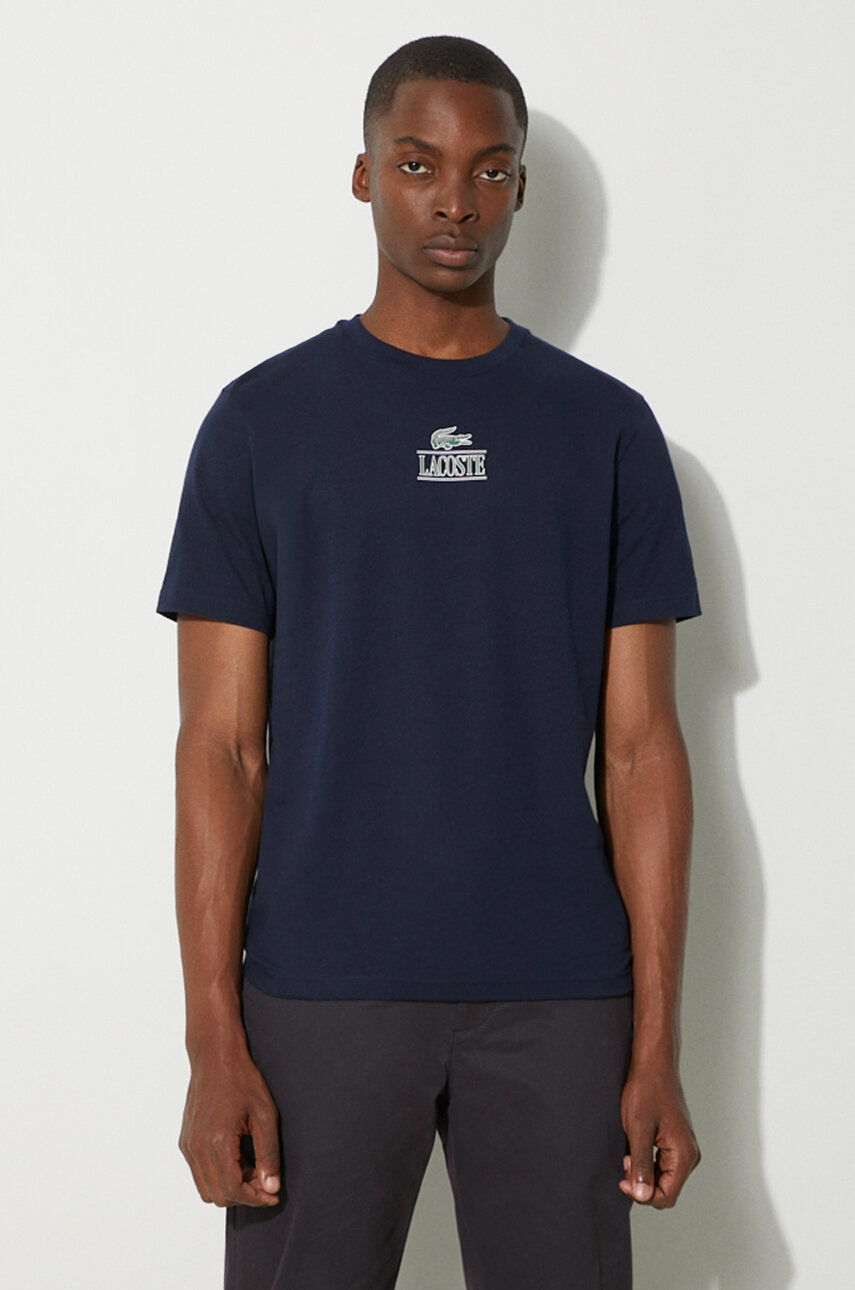 Lacoste navy t shirt deals
