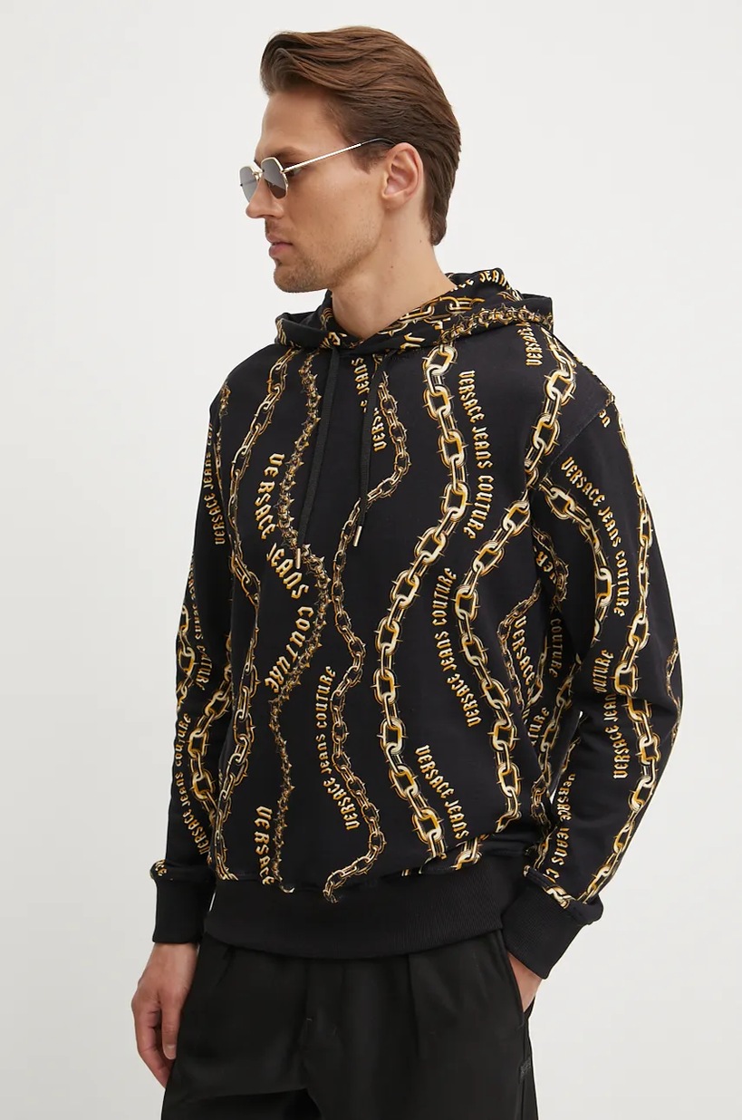 Кофта adidas Originals BAGGY HOODIE мужская цвет чёрный с