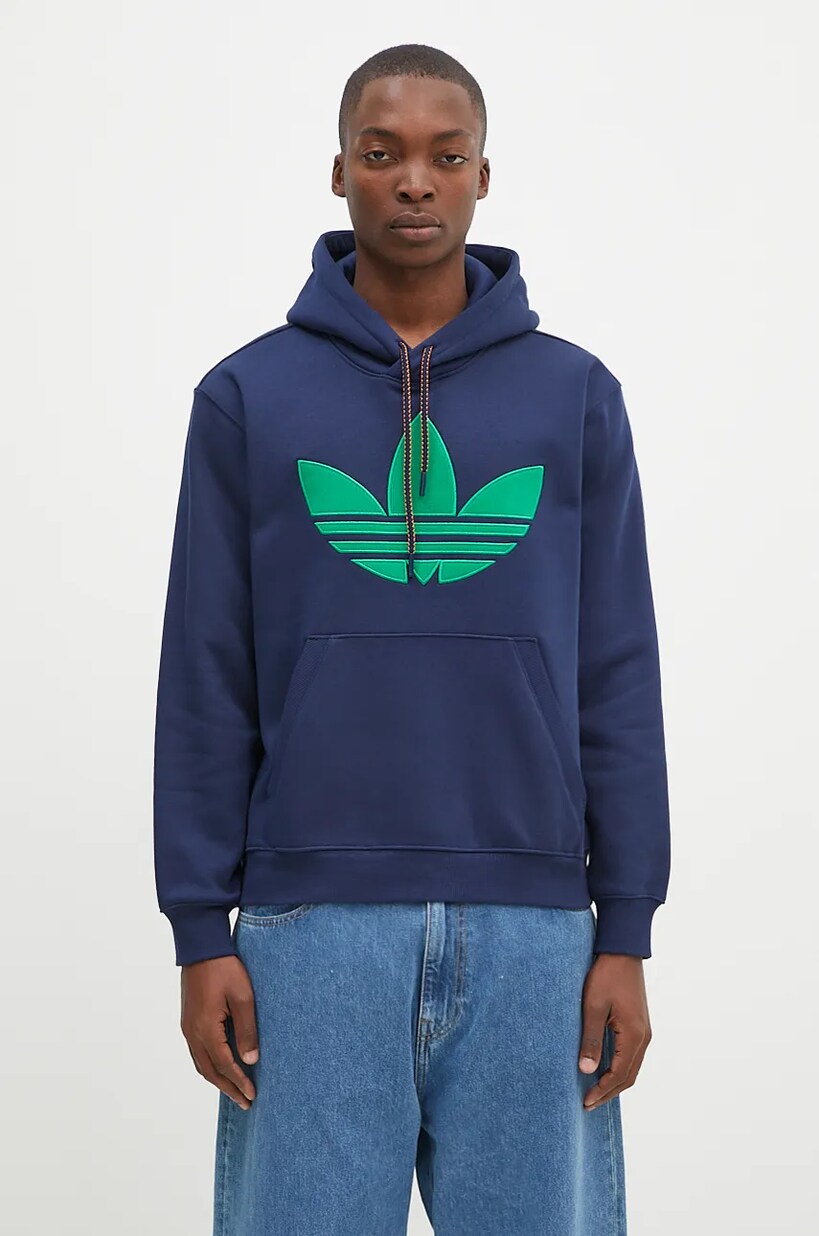 adidas Originals sweatshirt men s navy blue color at PRM US