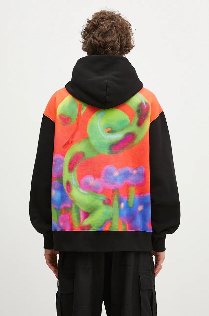 PLEASURES sweatshirt Wet Snake Hoodie men's black color hooded